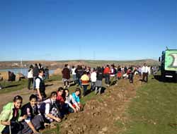 Tepeli öğrenciler 5 bin ağaç dikti video