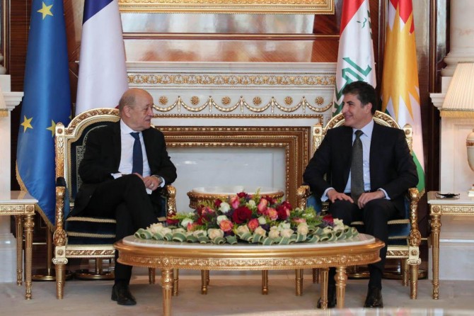 French Foreign Minister Le Dian pays a visit to Kurdistan