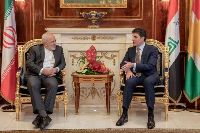 Barzani receives Iran’s Foreign Minister Mohammad Javad Zarif