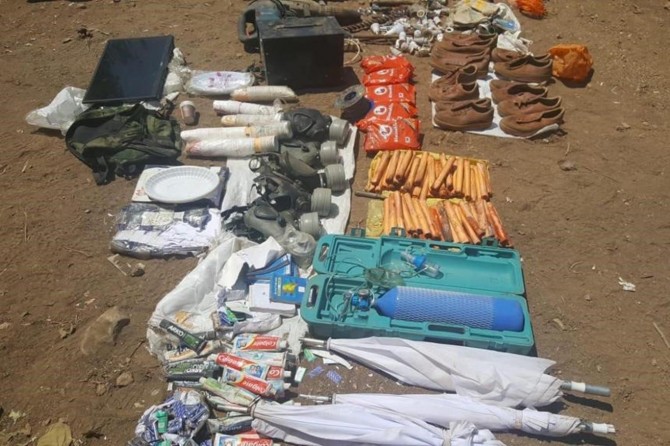 Turkish security forces seize explosives and ammunition in northern Iraq