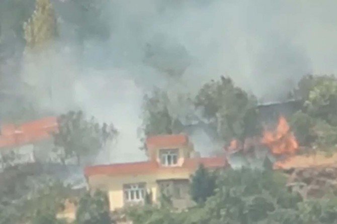 Ji ber topbarana Tirkîyêagir bi malan ket