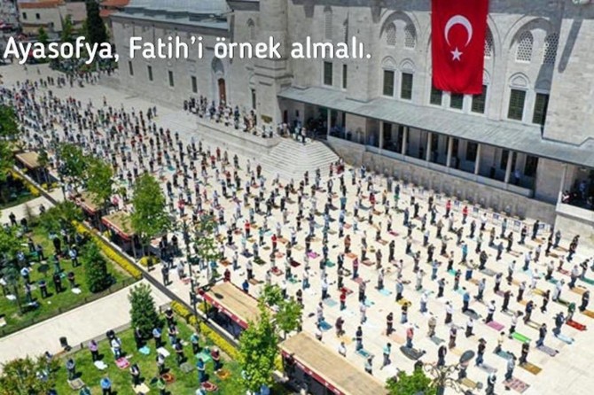 Bakan Koca'dan Ayasofya uyarısı: "Tedbirli cumaları örnek alalım"