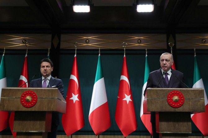 Cumhurbaşkanı Erdoğan, İtalya Başbakanı Conte ile görüştü