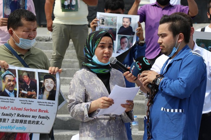Uighurs calls on China to release their relatives imprisoned in concentration camps