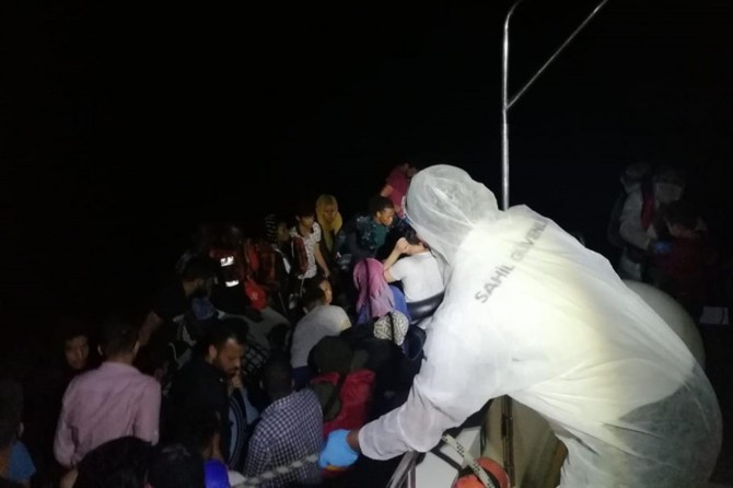 Turkish Coast Guard: 61 irregular migrants rescued off southwestern Turkey