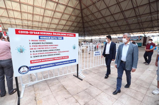 Gaziantep’te kurban kesim yerlerinde sıkı tedbirler alındı