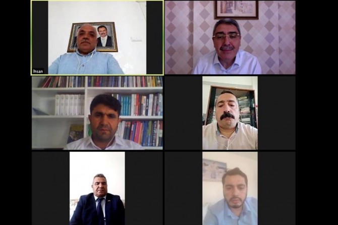 Gaziantep’te siyasi partiler video konferans aracılığıyla bayramlaştı