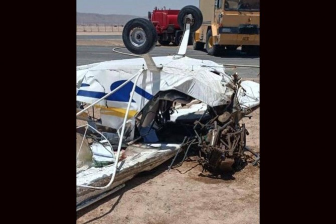 A plane crashes in Egypt: 2 dead