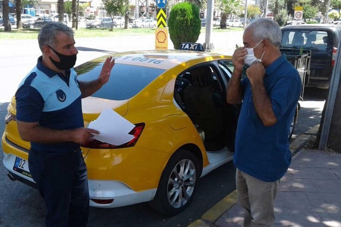 Artan Covid-19 vaka sayısı nedeniyle ticari taksiler denetleniyor