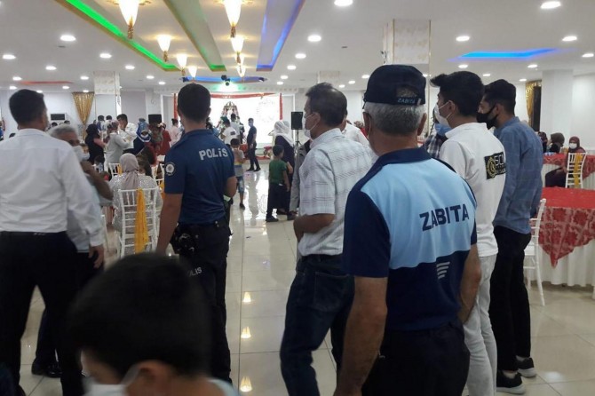 Adıyaman'da düğün salonlarına Coronavirus denetimi