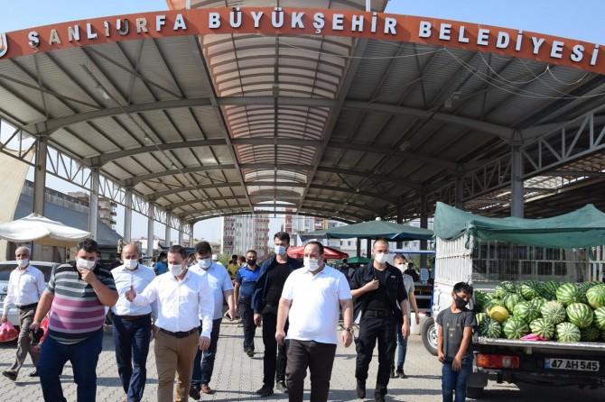 Şanlıurfa'da Covid-19 nedeni ile yapılan denetimler devam ediyor