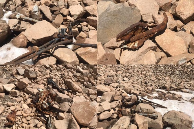 1959 yılında Süphan Dağı'na düşen İngiliz uçağının parçalarına rastlandı