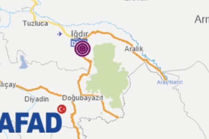 Li Îdirê di mezinahîya 4.4an de erdhej