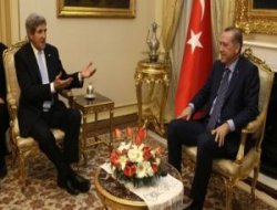 Erdoğan, Kerry'yi kabul etti