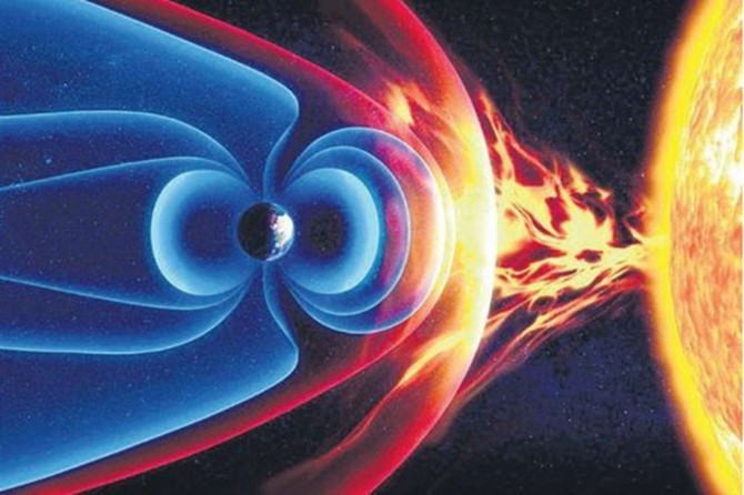 NASA researchers track slowly splitting 'dent' in Earth’s Magnetic Field