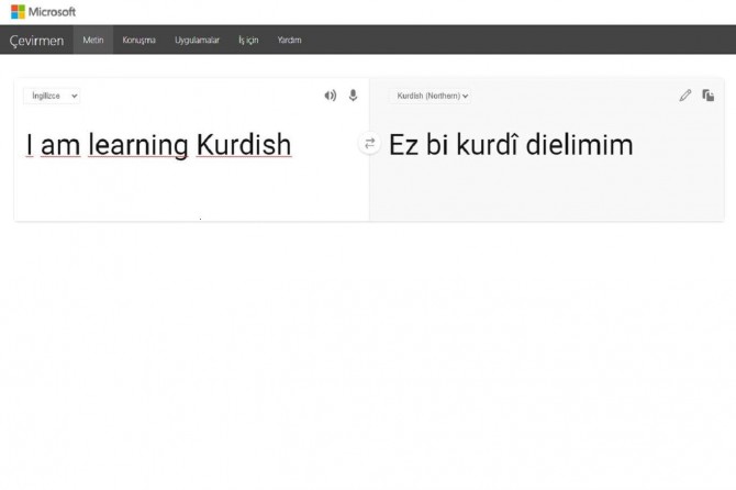 Microsoftê zimanê Kurdî li lîsteya xwe ya tercumê zêde kir