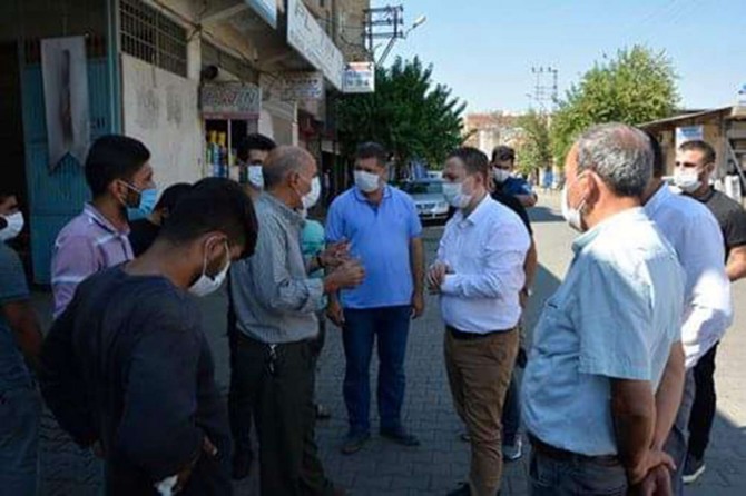 Viranşehir Kaymakam Dereci, eski sanayi sitesindeki Covid-19 denetimlerine katıldı