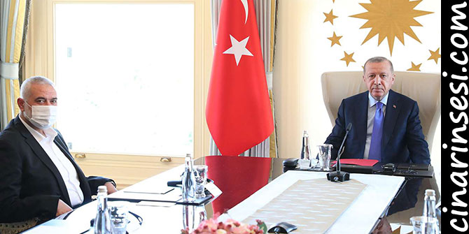 Erdoğan, Hamas Siyasi Büro Başkanı İsmail Heniyye’yi kabul etti