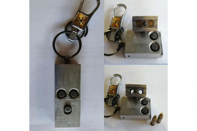 Araç kumandası şeklinde dizayn edilmiş "suikast silahı" ele geçirildi