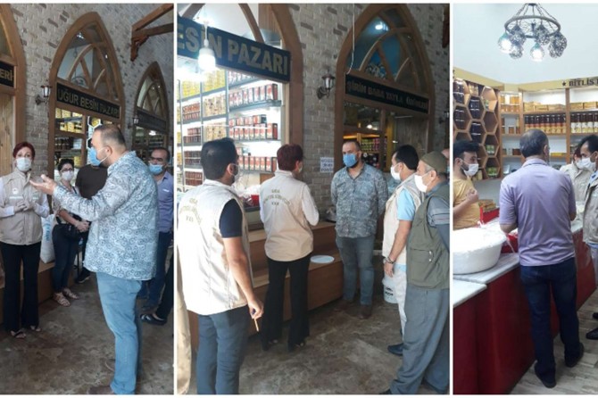 Van’ın Tarihi Peynirciler Çarşısında gıda denetimi