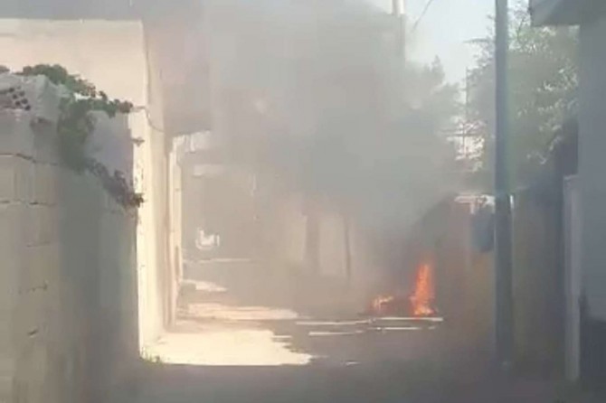 Nusaybin’de yanan elektrik sayacı panosu korkuttu