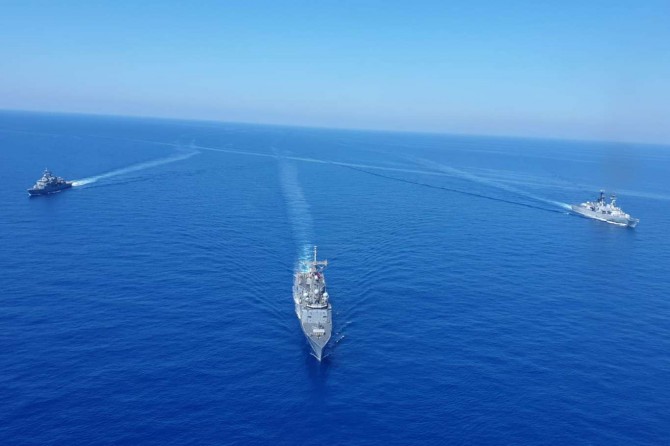 Turkey, Italy hold a sea drill in Eastern Mediterranean