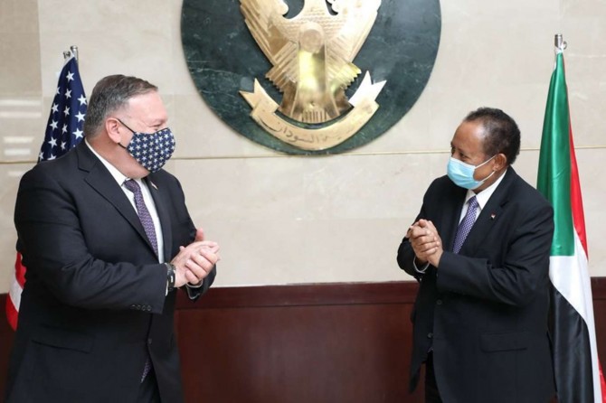 Sudanese PM Hamduok receives the US Secretary of State in Khartoum