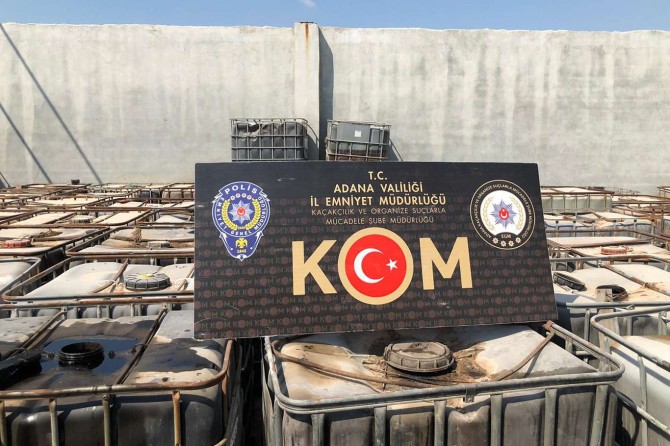 Adana’da binlerce litre gümrük kaçağı akaryakıt ele geçirildi