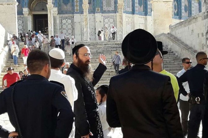 Siyonist işgalci bir grup Yahudi Mescidi Aksa’ya baskın düzenledi