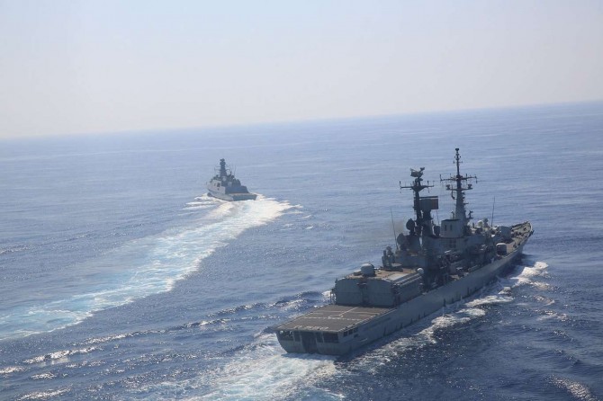 MSB: İtalya ile Doğu Akdeniz’de deniz eğitimleri gerçekleştirildi