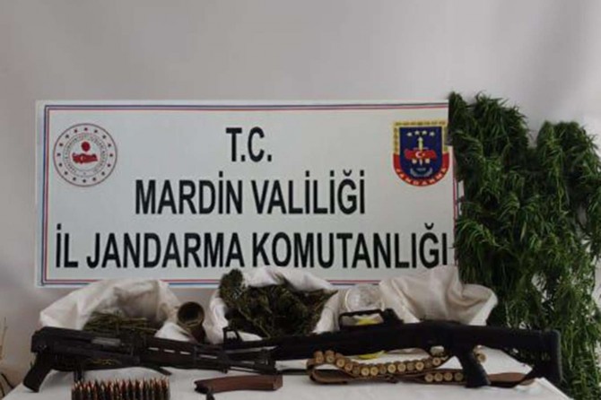 Mardin'de silah ve uyuşturucu operasyonu