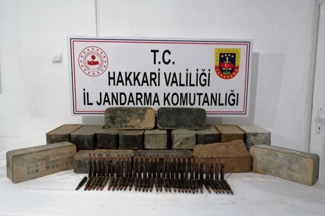 Hakkâri'de uçaksavar mühimmatı ele geçirildi