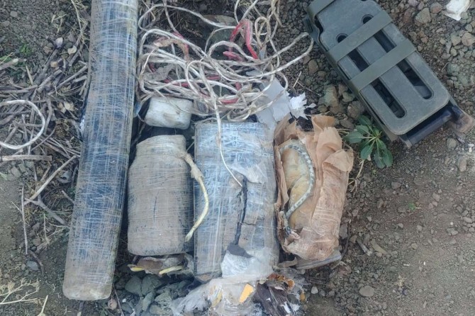 Irak'ın kuzeyinde PKK'ye ait mühimmat ele geçirildi