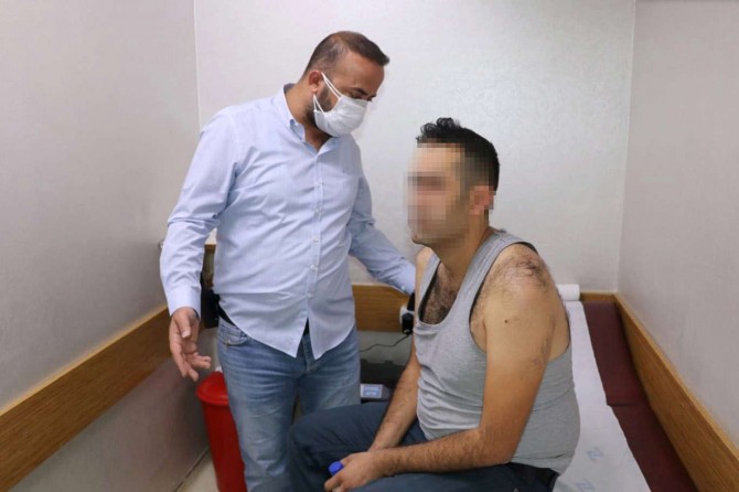 Van'da dilenci yakınları zabıtalara saldırdı