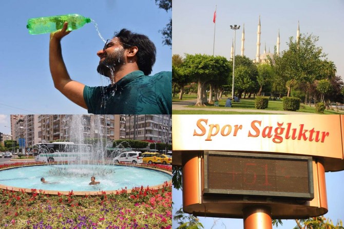 Adana'da 51 derecelik rekor hava sıcaklığı