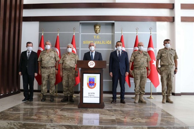 İçişleri Bakan Yardımcısı Ersoy ve Jandarma Genel Komutanı Çetin Siirt’te