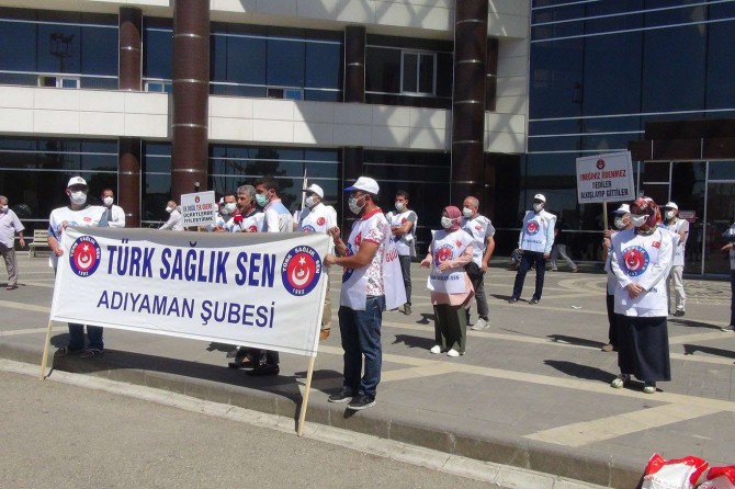 Türk Sağlık Sen Adıyaman Şubesi: Ek ödeme değil, tek ödeme istiyoruz