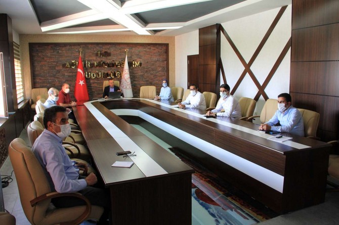 Ağrı’da okulların yüz yüze eğitim hazırlıkları değerlendirildi