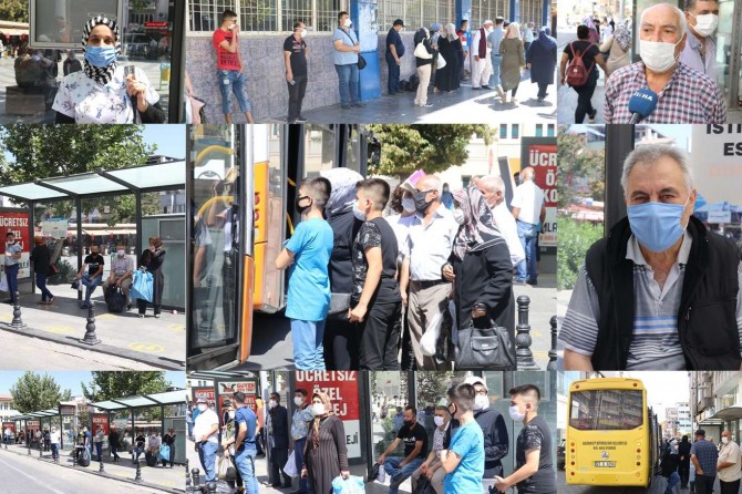 Gaziantep'te toplu taşımada ayakta yolcu kısıtlaması vatandaşı mağdur ediyor