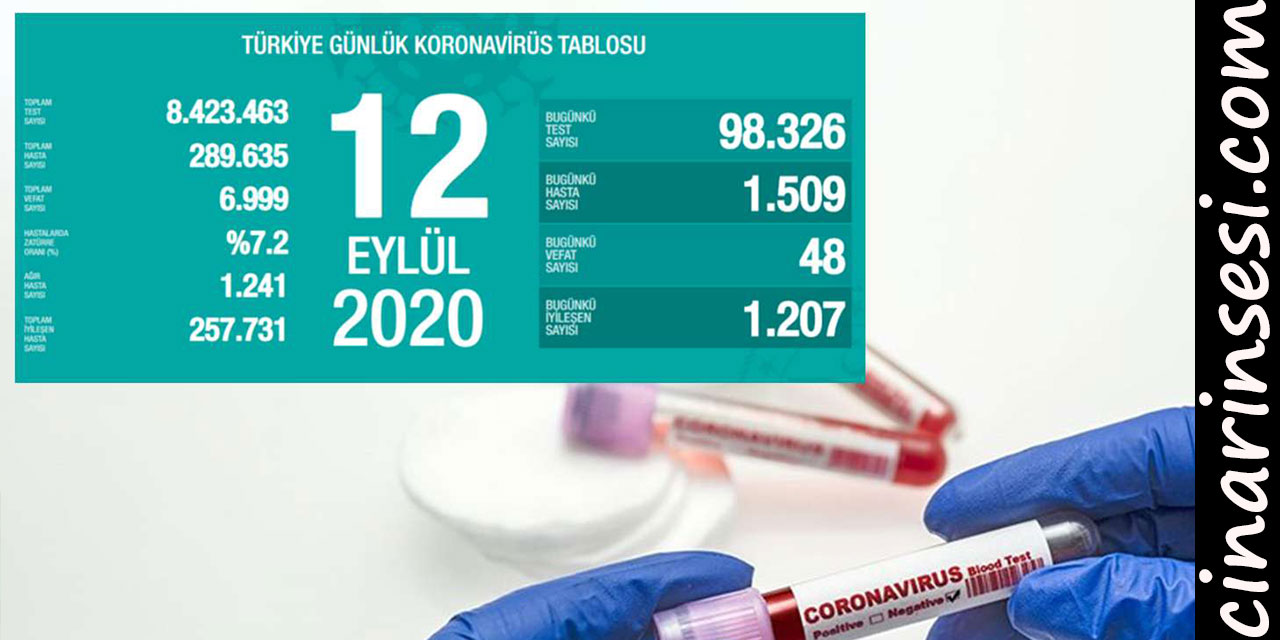 Türkiye'de Covid-19'dan 48 can kaybı, 1509 yeni tanı kondu