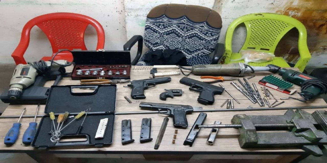 Kaçak silah imalathanesine operasyon