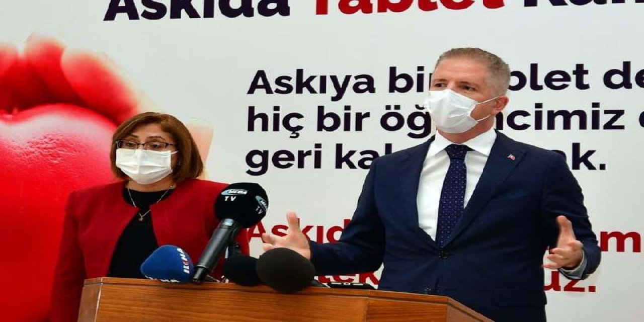Gaziantep’te askıda tablet kampanyası başlatıldı