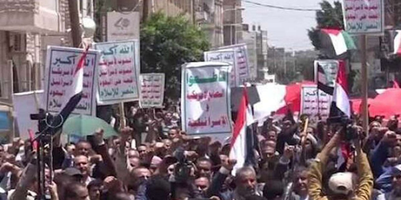 Yemen'de, siyonist işgal rejimi ile normalleşme anlaşmaları protesto edildi