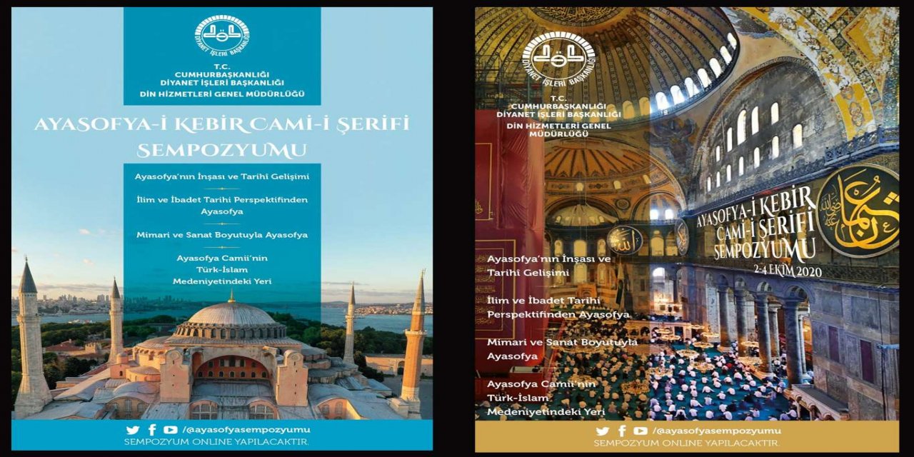“Ayasofya-i Kebir Cami-i Şerifi Sempozyumu” 2 Ekim Cuma günü başlayacak