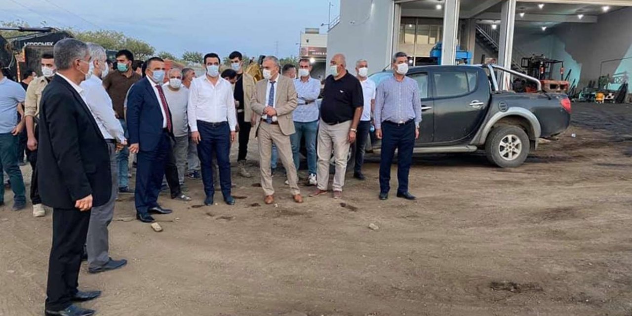 Vali Hacıbektaşoğlu, sanayi sitesinde incelemelerde bulundu