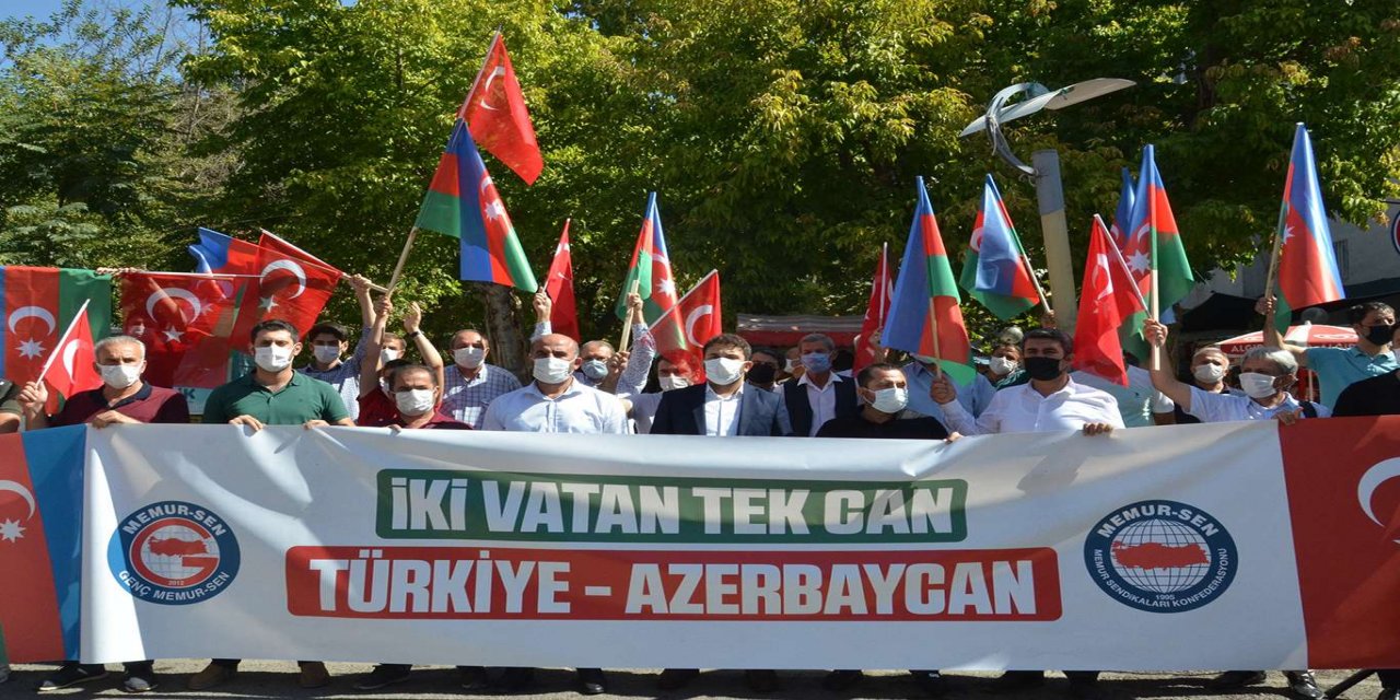 Genç Memur Sen Adıyaman Temsilciliği'nden Azerbaycan'a destek açıklaması