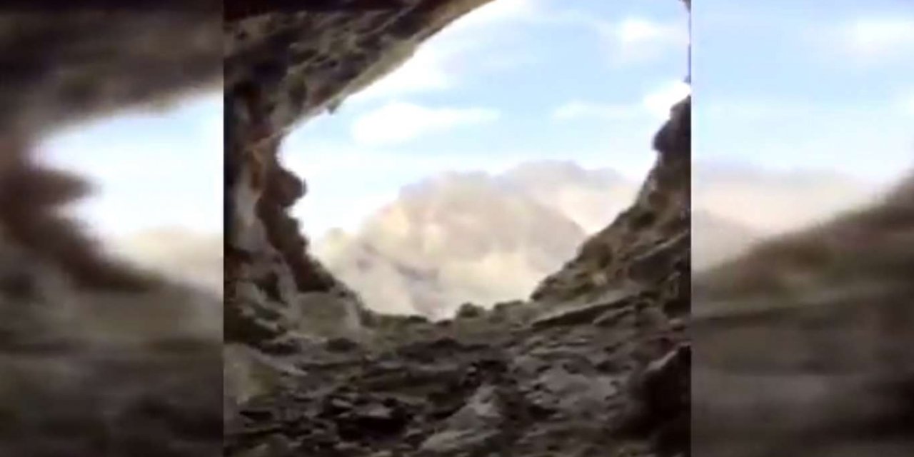 Şemdinli'de PKK'nin kullandığı bir mağara tespit edildi