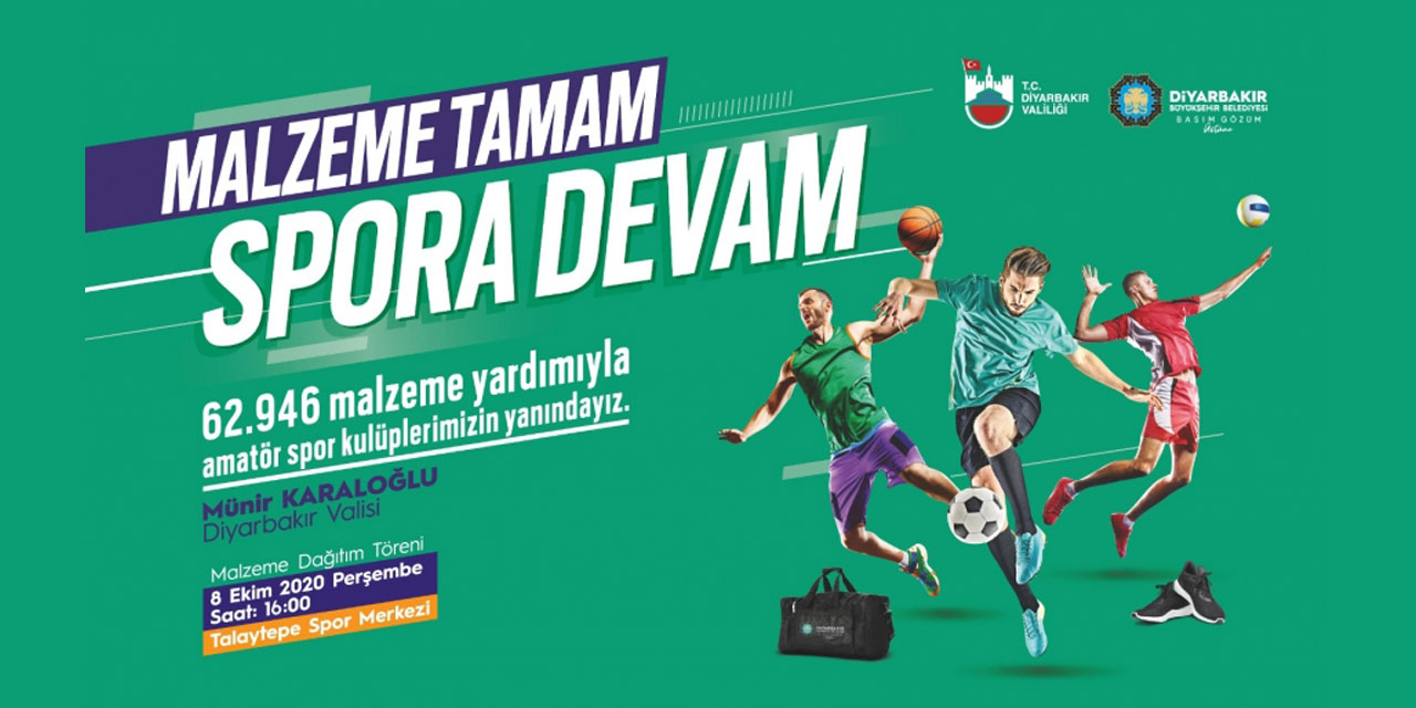 Diyarbakır Büyükşehir Belediyesinden amatör spor kulüplerine destek