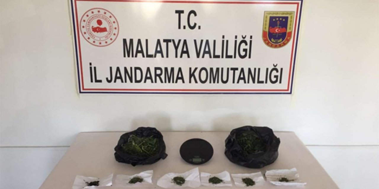 Malatya'da bir buçuk kilogram kubar esrar ele geçirildi