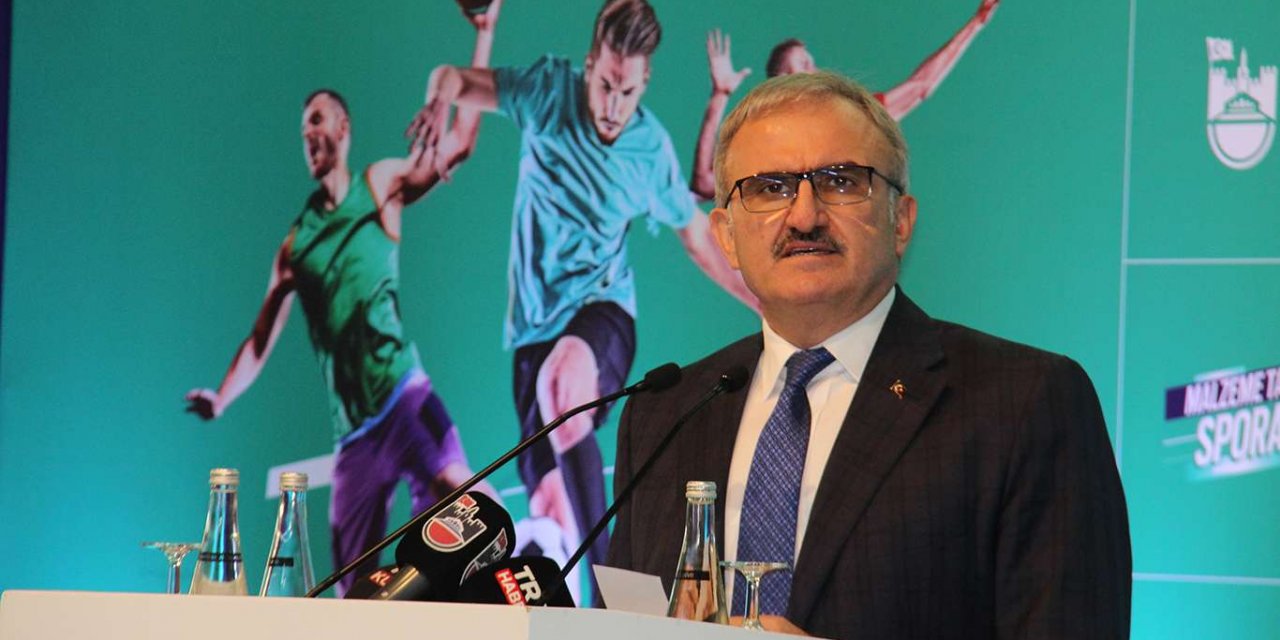 Diyarbakır'da 201 amatör spor kulübüne 62 bin 946 adet malzeme desteği yapıldı